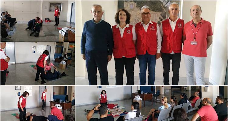 Ερυθρός Σταυρός Λήμνου: Εκπαίδευση πρώτων βοηθειών στο αεροδρόμιο | Ευρωπαικα Διπλώματα στους εργαζόμενους