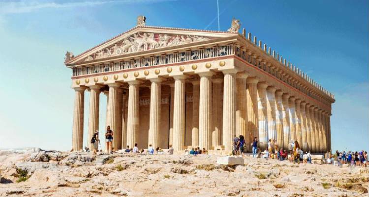 Πώς θα ήταν η Ακρόπολη και ακόμη 6 μνημεία αν δεν είχαν υποστεί καμία καταστροφή (gifs)
