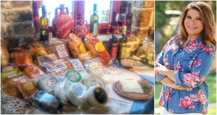 Η Αργυρώ Μπαρμπαρίγου αναλαμβάνει να προβάλει προϊόντα των νησιών του Β. Αιγαίου