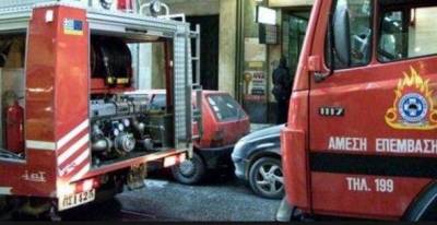 Στις φλόγες όχημα στη Μύρινα