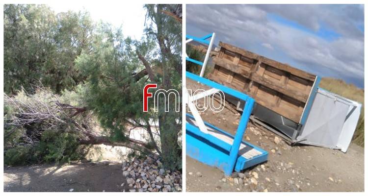 Ανεμοστρόβιλος «χτύπησε» το Μεγάλο Φαναράκι (photos)