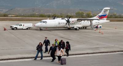 &Lambda;ή&mu;&nu;&omicron;&sigmaf;: &Tau;&alpha;&lambda;&alpha;&iota;&pi;&omega;&rho;ί&alpha; &lambda;ό&gamma;&omega; &kappa;&alpha;&iota;&rho;&omicron;ύ &gamma;&iota;&alpha; &epsilon;&pi;&iota;&beta;ά&tau;&epsilon;&sigmaf; &tau;&eta;&sigmaf; &alpha;&pi;&omicron;&gamma;&epsilon;&upsilon;&mu;&alpha;&tau;&iota;&nu;ή&sigmaf; &pi;&tau;ή&sigma;&eta;&sigmaf; &tau;&eta;&sigmaf; Sky Express