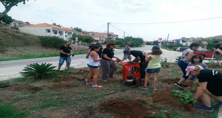 &Pi;ά&nu;&omega; &alpha;&pi;ό 200 &lambda;&omicron;&upsilon;&lambda;&omicron;ύ&delta;&iota;&alpha; &phi;&upsilon;&tau;&epsilon;ύ&tau;&eta;&kappa;&alpha;&nu; &sigma;&tau;&omicron;&nu; Ά&gamma;&iota;&omicron; &Delta;&eta;&mu;ή&tau;&rho;&iota;&omicron; (photos)