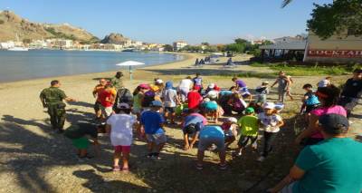 Πραγματοποιήθηκε με επιτυχία ο εθελοντικός καθαρισμός της παραλίας «Νέας Μαδύτου» (photos)