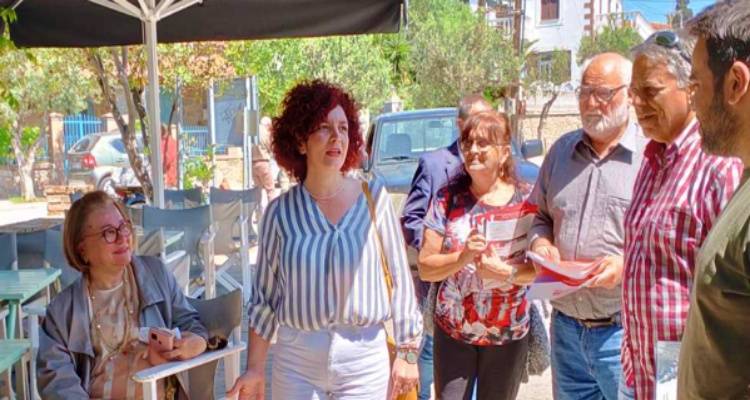 Στη Λήμνο περιόδευσε το Σαββατοκύριακο η Βουλευτής του ΚΚΕ Μαρία Κομνηνάκα