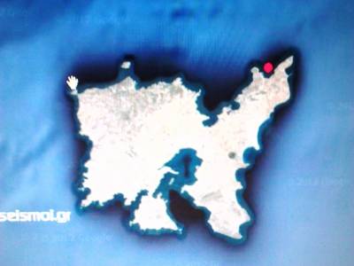 Νέα σεισμική δόνηση το μεσημέρι στη Λήμνο