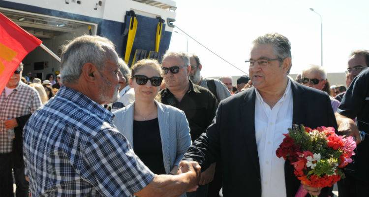 ΚΚΕ: Επίσκεψη - προσκύνημα στον Αη Στράτη παρουσία Κουτσούμπα (photos)