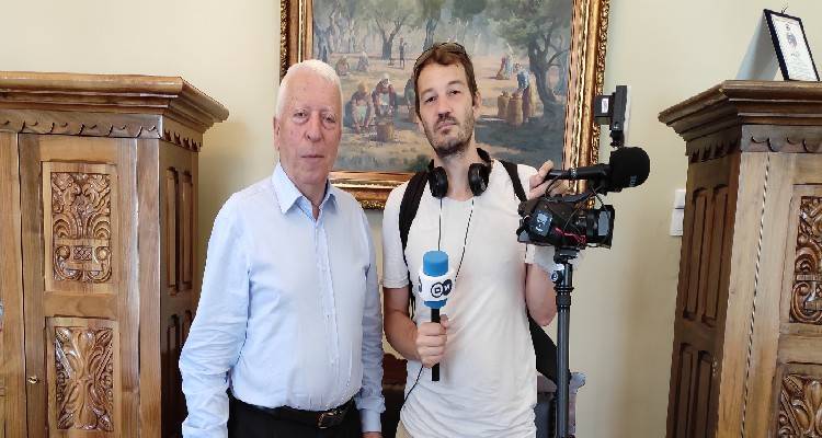 Ο Περιφερειάρχης στη  Deutsche Welle