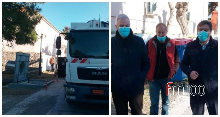 Δ. Μαρινάκης: Σε πλήρη λειτουργία ως το τέλος Μαρτίου οι υπόγειοι κάδοι της Μύρινας (audio + photos)
