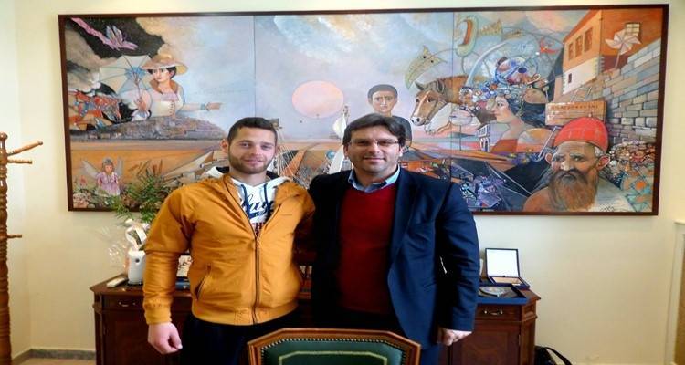 Στο γραφείο του Δημάρχου ο Παγκόσμιος Πρωταθλητής Παναγιώτης Μαγδανής