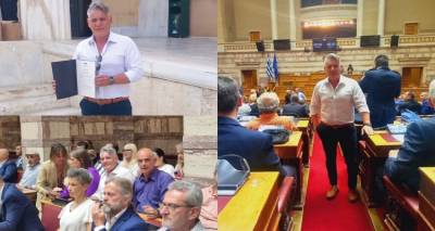 Συνεργάτης της Μητρόπολης Λήμνου βραβεύτηκε από τη Βουλή των Ελλήνων για την προσφορά του στον τομέα της εθελοντικής αιμοδοσίας