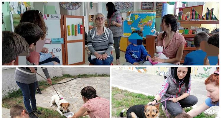 Επίσκεψη του Φιλοζωικού στο Ειδικό σχολείο | Τα παιδιά ξετρελάθηκαν με τη Βενετία και τον Κάι