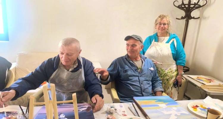 Η Λήμνος εκπροσωπήθηκε στο πανελλήνιο εργαστήριο ζωγραφικής στην Κεφαλονιά | Δημιουργική σύνδεση με την τέχνη και το χρώμα