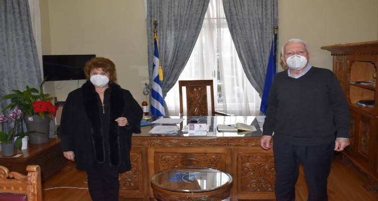 Συνάντηση Περιφερειάρχη με την Πρυτάνισσα του Πανεπιστημίου Αιγαίου