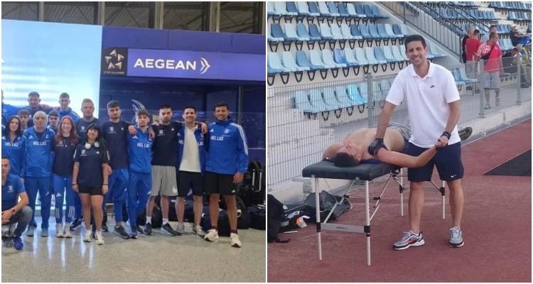Στην Κραϊόβα της Ρουμανίας ο Λημνιός φυσικοθεραπευτής Μιχάλης Μερτζανίδης με την Εθνική Ομάδα Στίβου