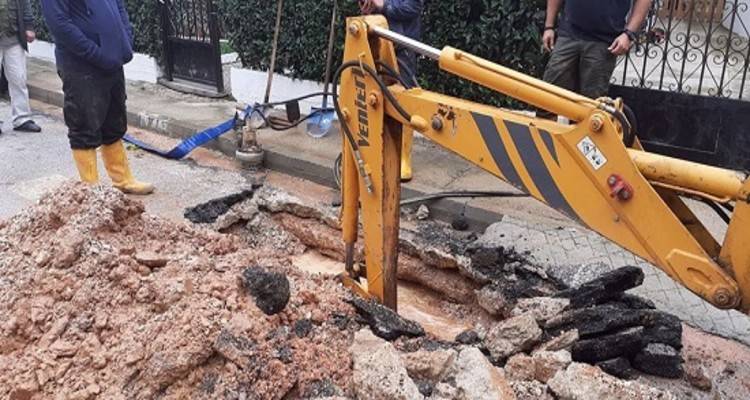Βλάβη στο δίκτυο ύδρευσης της Μύρινας