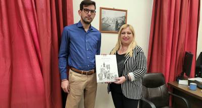 Συνάντηση της Διευθύντριας της ΣΑΕΚ Ι. Λυγδά με τον Δήμαρχο Αγ. Ευστρατίου Κ. Σινάνη