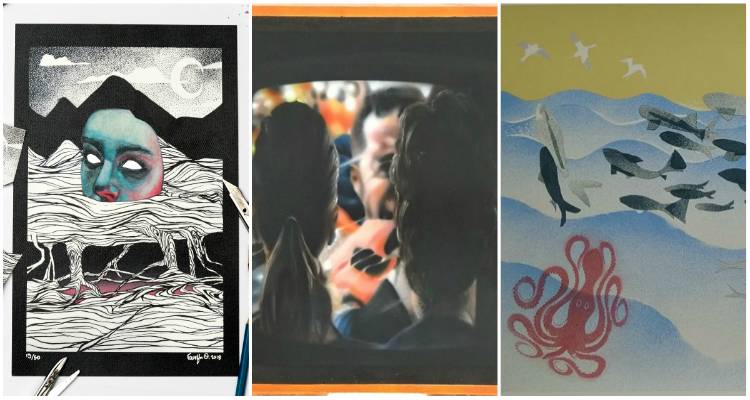 &Lambda;ή&mu;&nu;&omicron;&sigmaf;: &Omicron;&mu;&alpha;&delta;&iota;&kappa;ή έ&kappa;&theta;&epsilon;&sigma;&eta; &laquo;Summer Group&raquo; &sigma;&tau;&eta;&nu; art gallery Poseidon