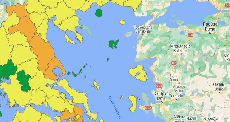 Κορονοϊός: Ποιες είναι οι πράσινες περιοχές με βάση εμβολιασμούς και κρούσματα | Σημαντική αποκλιμάκωση του τρίτου κύματος