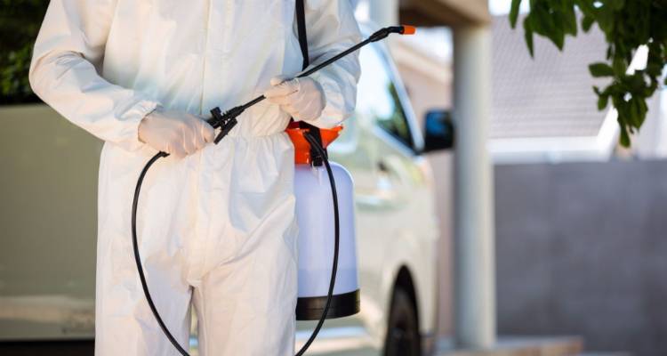 Απεντόμωση φρεατίων στην αγορά της Μύρινας