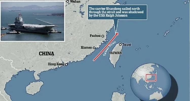 Κινεζικός στρατός: «Προκλητική» η διέλευση του αμερικανικού αντιτορπιλικού από τον Πορθμό της Ταϊβάν