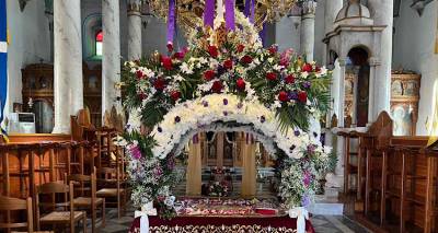 Λήμνος: Ο Επιτάφιος στον Ναό της Κοιμήσεως της Θεοτόκου στο Τσας