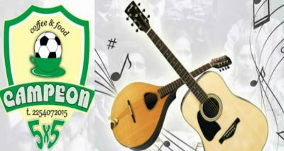 Live &mu;&omicron;&upsilon;&sigma;&iota;&kappa;ή &beta;&rho;&alpha;&delta;&iota;ά &sigma;&tau;&omicron; Campeon 5X5 Coffee &amp; Food