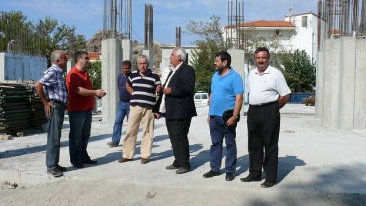 Επίσκεψη Γιακαλή στο εργοτάξιο του 2ου Δημοτικού Σχολείου της Μύρινας