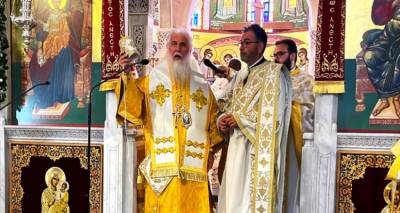 Ο Μητροπολίτης Λήμνου κ. Ιερόθεος τίμησε με λόγο και παρουσία την πανήγυρη των Αγίων Κωνσταντίνου και Ελένης στον Βόλο